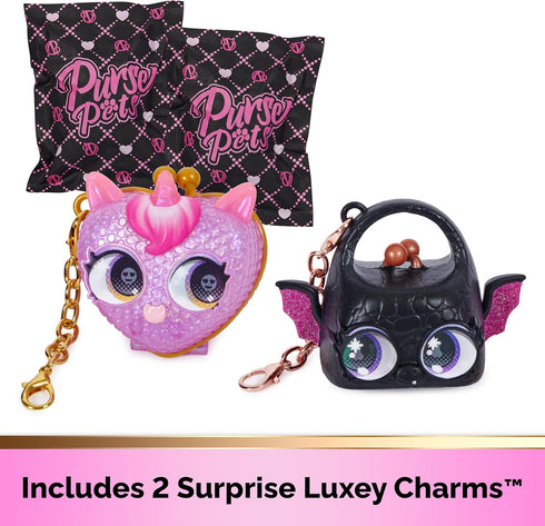 Purse Pets Micros - Roarin’ Rainbow Tiger Small Purse with Eye Roll Feature, Kids’ Toys for Girls 5+