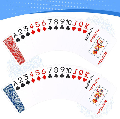 Wkchxd Playing Cards, Deck of Cards, Poker Cards, Jumbo Poker Size Large Print Playing Cards for Adults Seniors, Card