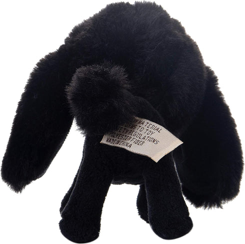 "Black Puppy Dog Stuffed Animal Poodle Plush Soft Toy - 4-Inch"