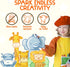ZENO 18-Color (1-3) (4-8) Jumbo Crayons Non-Toxic and Washable for Toddlers & Kids Easy-to-Hold Large Crayons, Perfect