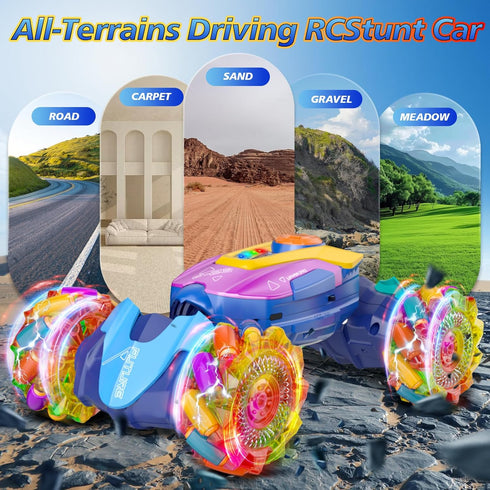 maxkes 6-8-12, 4WD 7 9 10 11 12 Gesture Sensing RC Stunt Car - Boys Toys Age Hand Controlled Remote Control Twist Car