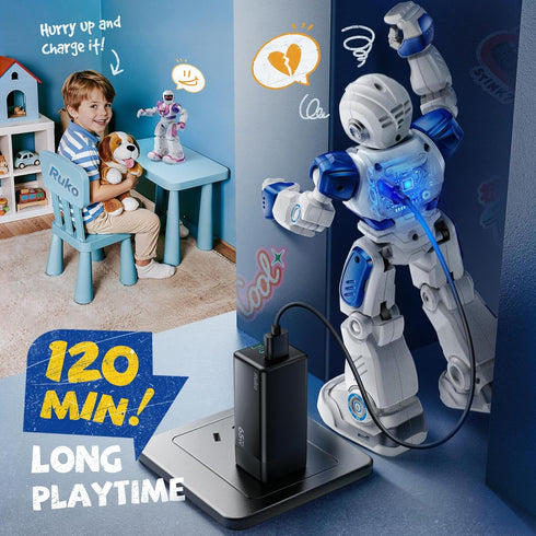 6088 Programmable 3-6 Ruko Robot, Gesture Sensing Intelligent Remote Control Robot for Kids Years, Christmas Birthday