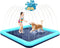 87'' Splash Pad for Dogs, Non-Slip Sprinkler for Kids, Square Splash Pad for Ages 4-8, Outdoor Water Toys