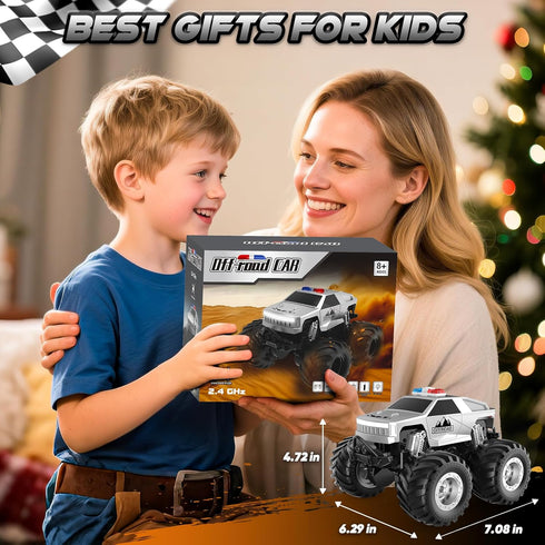 360 4-7 8-12 6-8 Remote Control Car, All Terrain Remote Control Truck, RC Cars with Degree Spins, Pickup-Style Toy Car