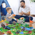 ROSEORGUN 3-5, 12 Set 3+ Dinosaur Toys for Kids Realistic Dinosaur Figures with a Detachable Dino Head for Scenes, Map
