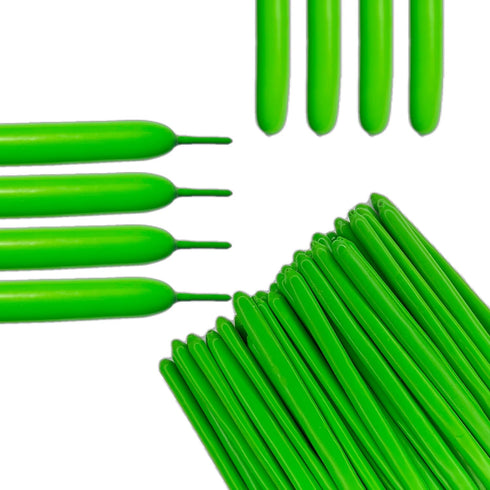 100PCS 260Q Green Magic Long Balloon Decoration for Shopping Mall Activities, Party Decoration, Shiny and Beautiful