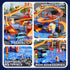 NIPLOOOW Set 3-5, Set, 3 4 5 6 3 4 5 6 7 8 Puzzle Race Car Track for Kids Floor Puzzle Track Car Toddler Toys for Years