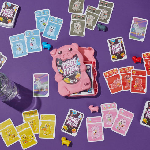 Piggy Piggy Card Game - Fun Family Game for Kids, Teens, and Adults, Ages 7+, 2-6 Players, Quick-Playing