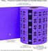 250 Bingo Game Cards, Purple (8 Color Selection), 4” x 3.5”, for Every Events, Customizable Book, Single or Multi Use for Daubers or Chips