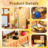 Flever Dollhouse Miniature DIY House Kit Creative Room with Furniture for Romantic Valentine's Gift(The Age