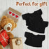 Litherr S 8-12 Inch Sublimation Stuffed Bear Clothes Shirt Fit Plush Animal Tiny Blank Stuffed Animal Tshirt Easy