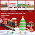 Set, Sets 3 4 4-8 Christmas Train Christmas Decorations Indoor, Train Toys with Light & Sound & Smog, Hanging Christmas