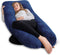 AngQi Pregnancy Body Pillow, U Shaped Full Body Pillow with Removable Velvet