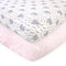 Touched by Nature Unisex Baby and Toddler Organic Cotton Crib Sheet, Girl