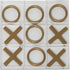 Deco 79 Metal Tic Tac Toe Game Set with Gold Pieces, 12" x 1" x 12"