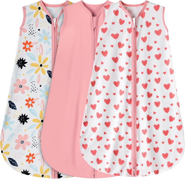 BSTOPPT 3 Pack Baby Sleep Sack 12-18 Months 100% Rayon Cotton Baby