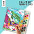 Bright Stripes Paint by Numbers Kit for Kids - Easy Canvas with Frame, Amazing Ocean Paint Kit