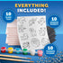 10 6 Blue Marble Magnetic Tile Art Craft Kit - Paint Your Own Magnetic Mini Tiles, Includes Tiles, Magnets, Paints
