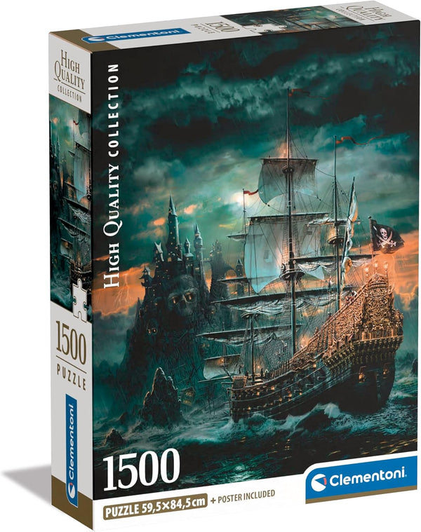 Clementoni Jigsaw Puzzle Collection - The Pirates Ship 1500 Pieces - Poster