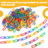 240pcs C-Clips Hooks Plastic Chain Links - Counting & Linking Activity Kit, Sensory Toys for Toddlers, Educational