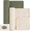 Konssy Knit Baby Blanket 2 Pack, Soft Ribbed Swaddle Receiving Blankets for