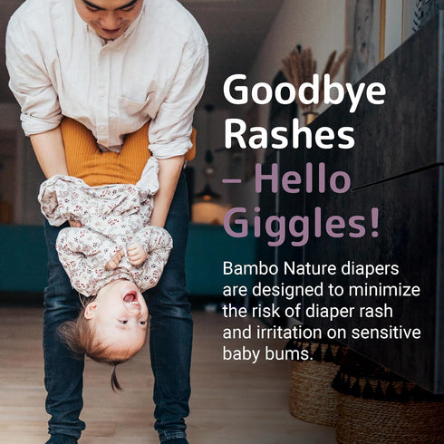 4 (81 Count) Bambo Nature Hypoallergenic Dream Baby Diapers, Premium Eco-Labeled Sustainable Diapers, Enhanced Leakage