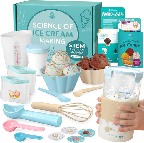 Tovla Jr. Kids Ice Cream Science Kit | Make Real Ice Cream