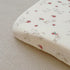 100% 52"x28" 2 Pack BuLuTu Cotton Muslin Crib Sheets for Girls Boys, Soft Breathable Baby Sheets for Standard Crib