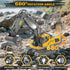 BEWEAI 11CH 2.4Ghz 3 4 5 6 7 8-12 Remote Control Excavator Toy RC Play Excavator Construction Vehicles, RC Sand Digger