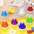 Facmogu 8 Desk Bells, Notes Diatonic Metal Hand Bells, Rainbow Music Bells, Musical Learning Teaching Percussion