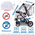 Stroller Rain Cover and Baby Stroller Mosquito Net, Universal Waterproof Windproof Protection Set