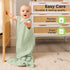 2-Pack 0.5TOG Cozy 3-6 Baby Sleep Sacks, Zipper Wearable Blanket - Organic Cotton, Lightweight,Soft Infant Sleeping