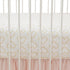 (Pack 2) Lambs & Ivy Confetti Fitted Crib Sheet, Pink/Gold Heart