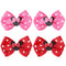 Baby Girl Mouse Ears Hair Bows Clips, Birthday Mouse Ear Hair Clip for Baby Kids Girls Women, Glitter Party Princess