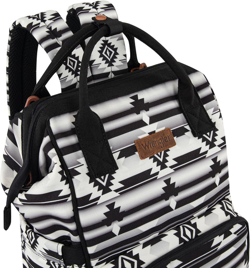 Montana West Backpack WG2204-9110BK Wrangler Callie Diaper Bag with Stroller Straps Multifunction Baby Travel Bag
