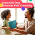Magnetic Drawing Board for Kids, Beads and Magnet Stylus Pen, Magnetic Tablet Toy for Airplane & Car Ride Activities