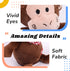 Hopearl Talking Monkey, Nodding Electric Interactive Animated Toy, Speaking Plush Buddy for Toddlers, 6.5''