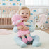 12" 1 2 3 June Garden Soft Dolly Emilia - Stuffed Soft Baby Doll Gift for Year Old Girls - Pink Dress