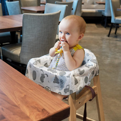 Disposable High Chair Covers for Restaurant and Home - 10 Pack for Baby Kids Toddlers to Protect Against Germs