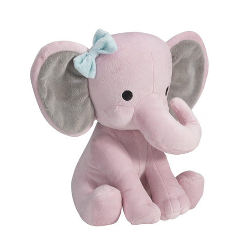 Bedtime Originals 1 Count (Pack 1) Twinkle Toes Pink Elephant Plush, Hazel