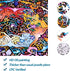 Bgraamiens 1000 Pieces Round Puzzle - Mandala Blossom Color Challenge Jigsaw Puzzles for Adults and Kids