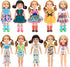 SOTOGO 10 Sets American Wellie Doll Clothes Outfits for 14 to 14.5 Inch Dolls, Dresses, Pajamas, Swimsuit