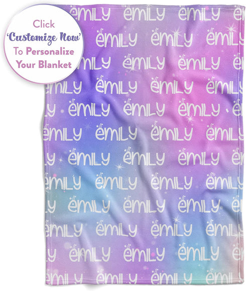 Cozy 50x60) Personalized Name Blanket - Customized Blankets for Boys & Girls, Ships Next Day, Soft & Personalized Throw