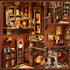 Sagiterra Teens3D Book Nook KitDIY Miniature Dollhouse Kit for Adults and Wooden Tiny House for Family