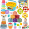 Montessori Toys for Babies Ages 61218 Months with Sensory Shape Sorter Matching