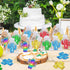 CiciBear 25 Pack Cactus Sequin Keychains in 5 Colors for Tropical Hawaiian Summer Themed Party Favors, Birthday Gifts