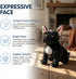 ZHONGXIN MADE 13" Black Bulldog Plush Toy - Realistic Standing Black Bulldog Dog Stuffed Animal, Cute Dog Puppy Plushie