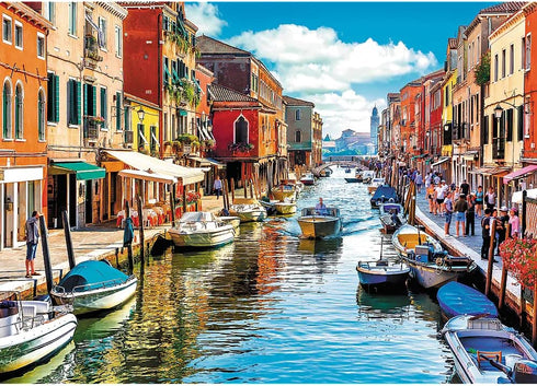 Trefl Murano Island, Venice 2000 Piece Jigsaw Puzzle, 38"x27" Print for Adults and Children