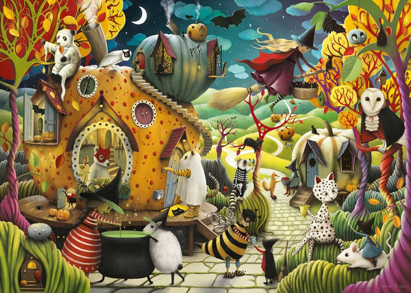 Ravensburger Happy Halloween 1000 Piece Jigsaw Puzzle for Adults - 12000402 -