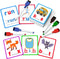 100 Short Vowel Spelling Flashcards, Handwriting Cards to Learn CVC Sight Words for Kindergarten Learning Activities,